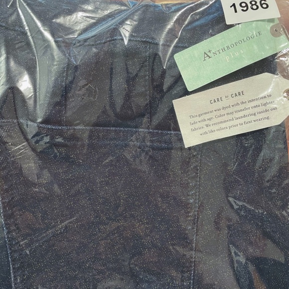 Anthropologie Pilcro Shimmer High-Rise Leggings NWT SZ 16W, 18W - Picture 9 of 10